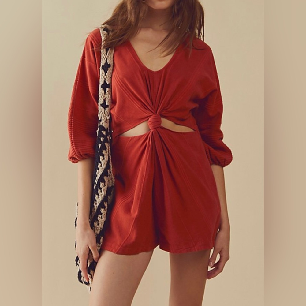 Free People Knotty but Nice Romper, size xs, worn 1x